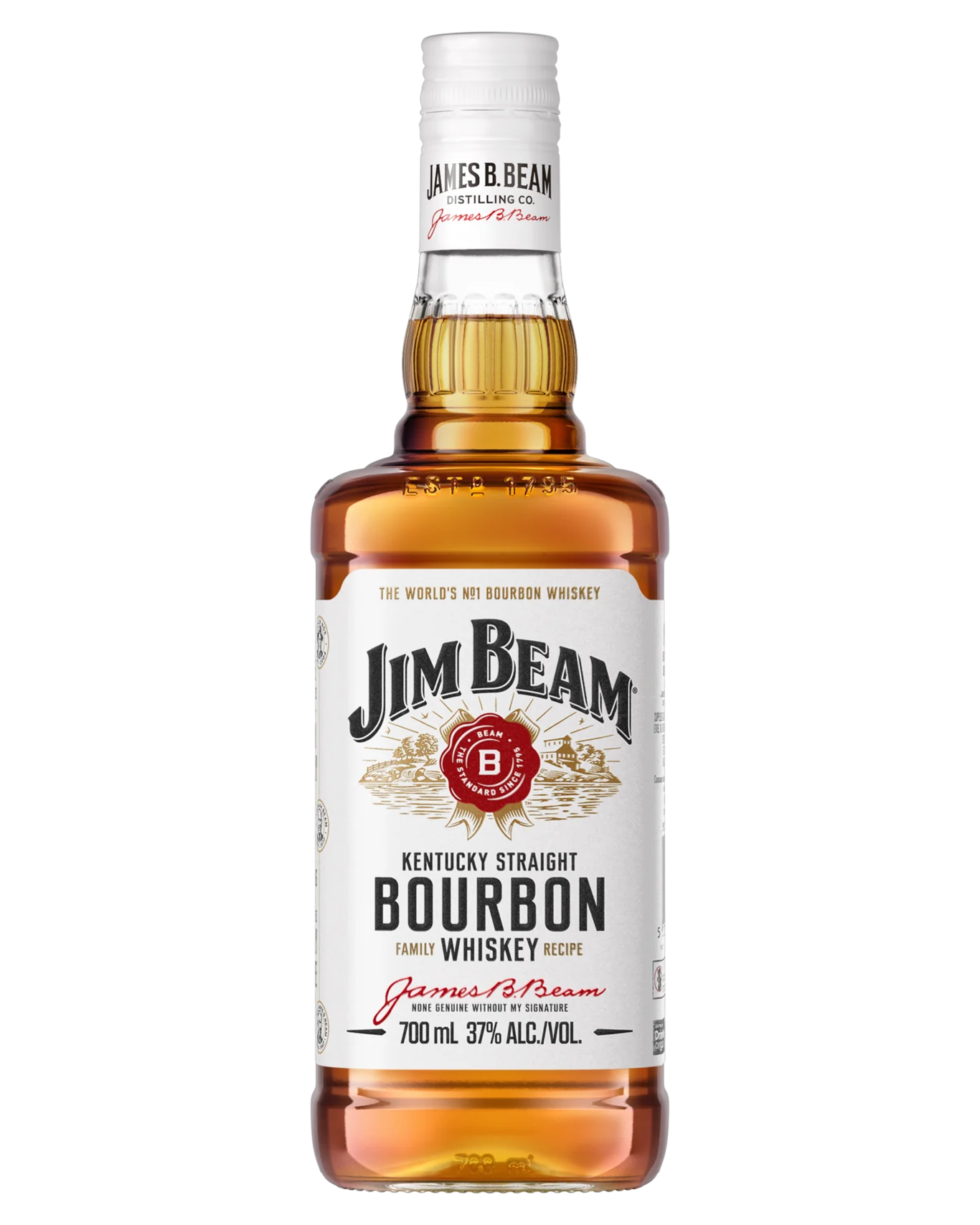 Jim Beam White Label Kentucky Straight Bourbon Whiskey-image